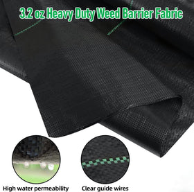LAVEVE heavy-duty garden cloth 3.2oz supports durable ground cover for long-lasting landscaping