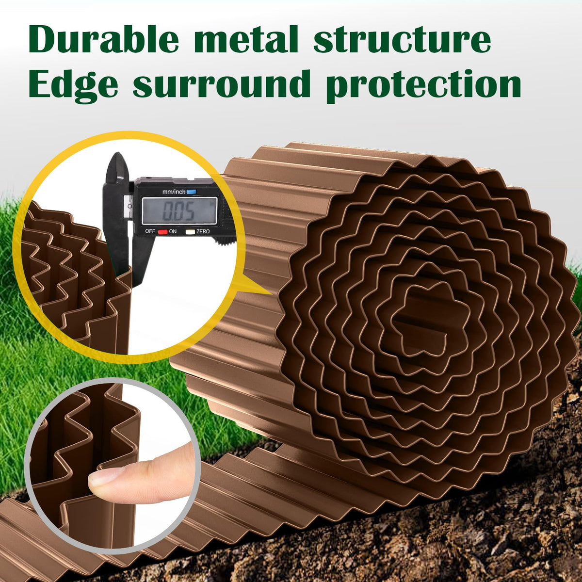 LAVEVE hemmed edges ensure safe handling during installation.