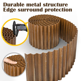 LAVEVE hemmed edges safety feature shown on garden edging