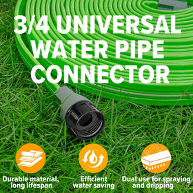 LAVEVE leak-resistant connectors ensure secure hose connections.