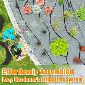 LAVEVE slow drip pattern ensures even watering across garden beds