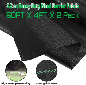 LAVEVE weed barrier fabric closeup; shows tight weave for durability.