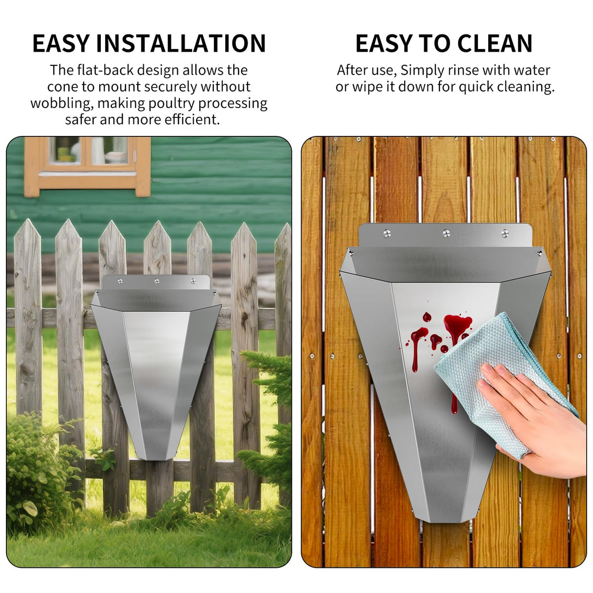 LavviTech cone surface is smooth for easy cleaning after use