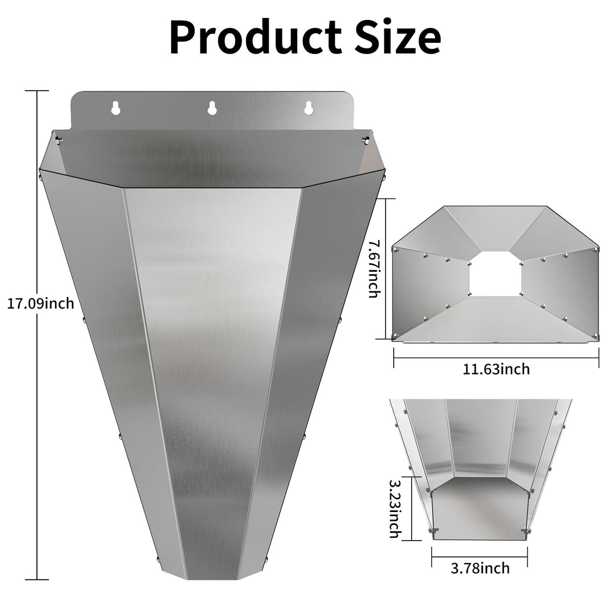 LavviTech chicken cone flat-back mounted on wall for secure setup