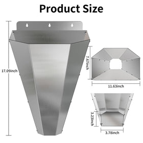 LavviTech chicken cone flat-back mounted on wall for secure setup