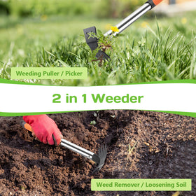 LAWFYMORI cast steel head weed puller for durability and long life