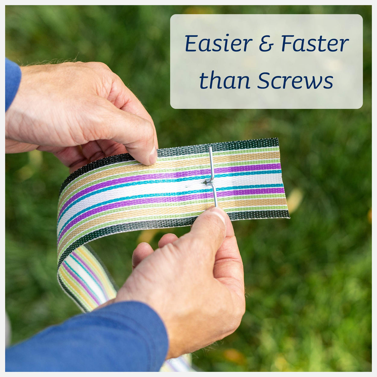 Simple steps to assemble Lawn Chair USA chair webbing replacement.