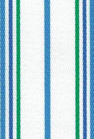 Lawn Chair USA webbing kit in Sea Island White ready for outdoor use.