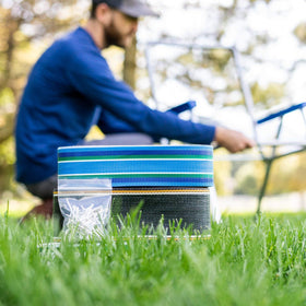 Close-up of UV-resistant Lawn Chair USA webbing quality.