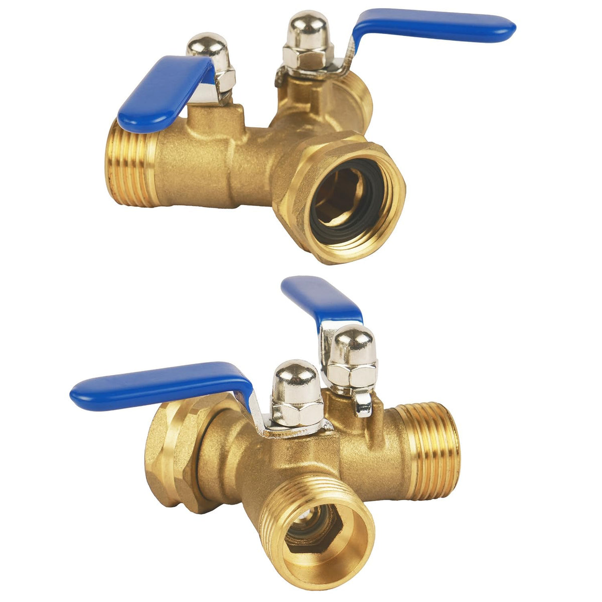Lawngame hose splitter demonstrates a leak-proof seal.