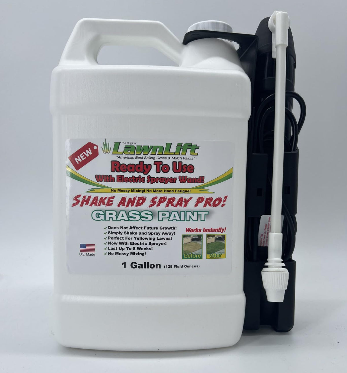 LawnLift no-mess application keeps the yard clean.