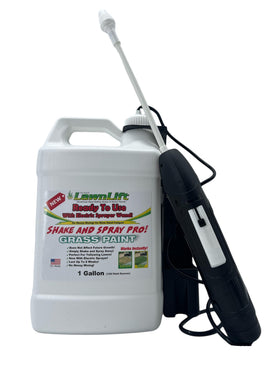 LawnLift pre-mixed lawn paint ready to use.