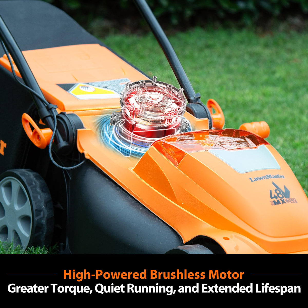 LawnMaster 24V 4.0Ah batteries for longer mowing sessions
