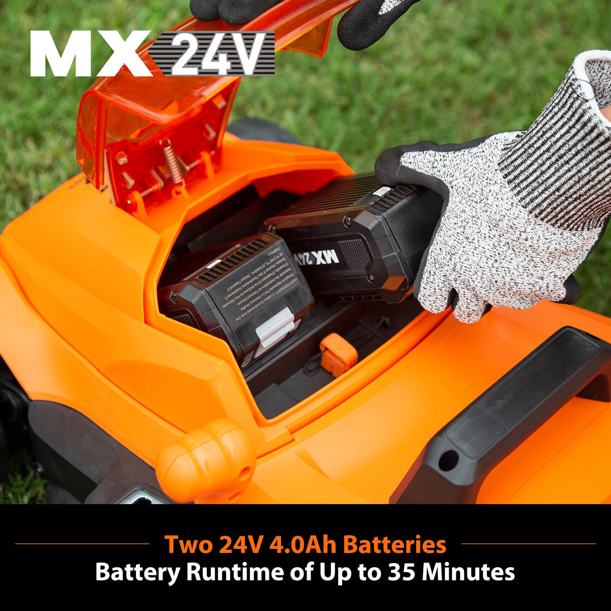 LawnMaster brushless motor delivers strong torque with quieter operation