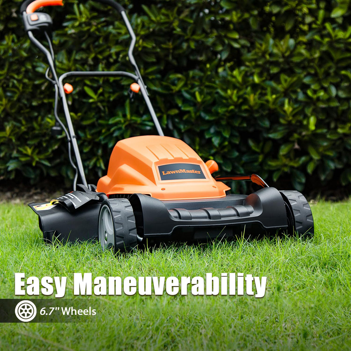 LawnMaster ME1218X.01 3600 RPM motor delivers steady performance
