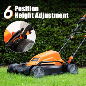LawnMaster ME1218X.01 lightweight design with 35-pound reduction for easier handling