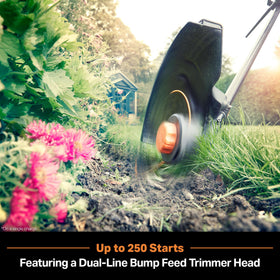 LawnMaster NPTGSP2617A anti-vibration handle reduces fatigue.