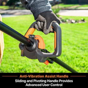 LawnMaster NPTGSP2617A dual-line bump feed maintains continuous cutting.