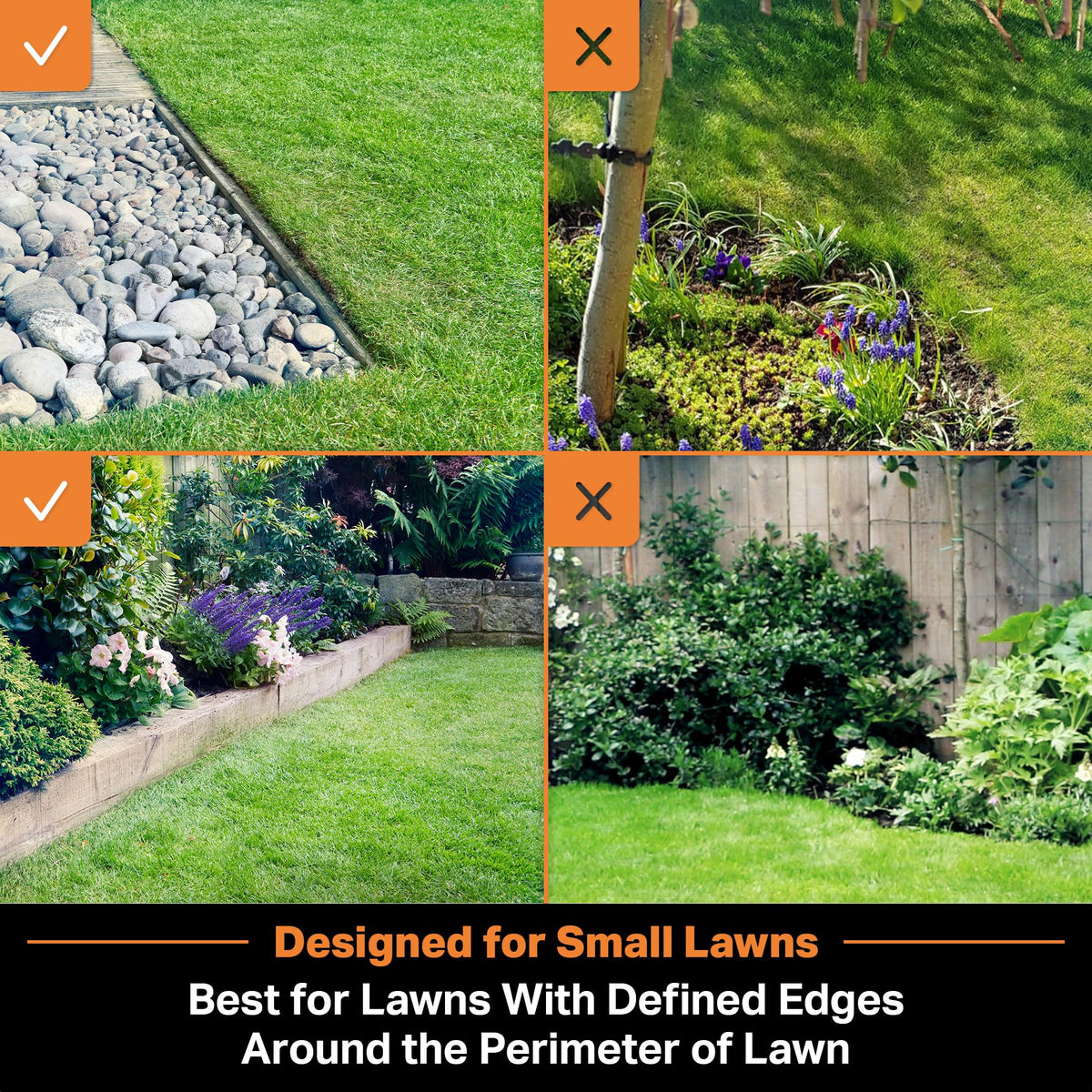 LawnMaster OcuMow drop and mow without outdoor power or app setup.