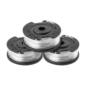 LawnMaster replacement spool 0.065-inch view shows durable line for precise trimming.
