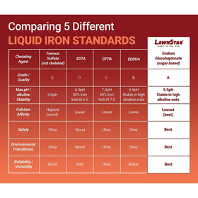 LawnStar Liquid Iron supports ornamentals like flowers and shrubs with steady iron uptake.