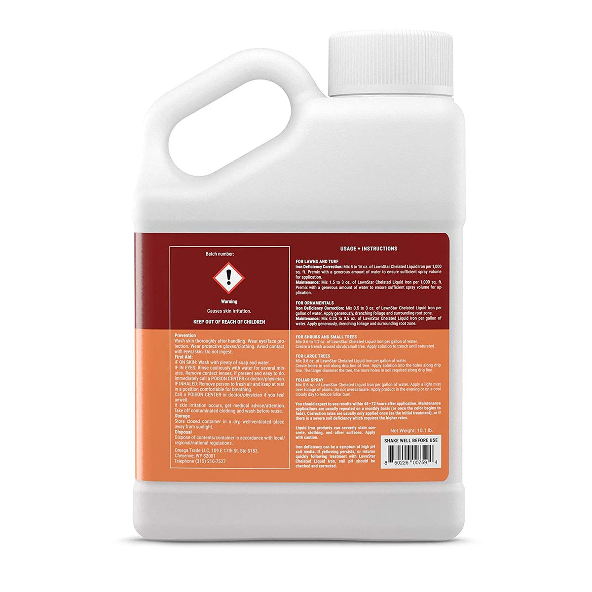 LawnStar Liquid Iron root-drench application supports healthier roots and steady growth.