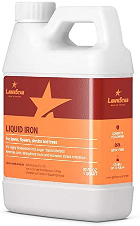 LawnStar Liquid Iron root-drench in soil promoting healthier roots and steady growth
