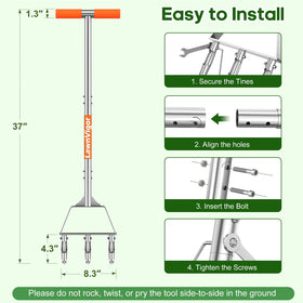 LawnVigor aerator after-use cleaning for maintenance