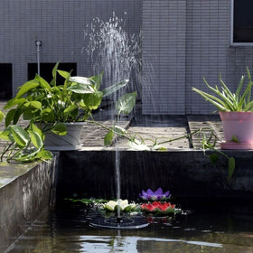 LAWOHO calendula-inspired fountain for a cheerful garden focal point