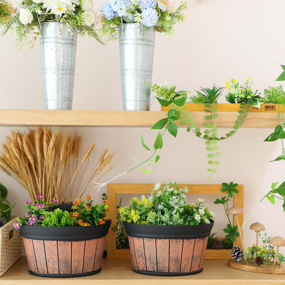 Layhit six pack wall planters set for creative displays