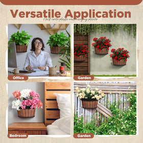 Layhit 12-inch wall planter suited for indoor or outdoor decor and vertical displays