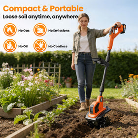 Lazenry lightweight ten-pound design enhances maneuverability in tight spaces.