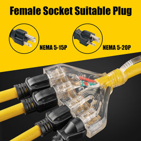 LAZMUMI 1.5 ft cord ideal for RV and portable generator setups.