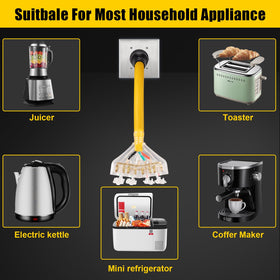 LAZMUMI heavy-duty 10-gauge wiring supports high-wattage appliances safely.