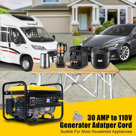 LAZMUMI rv adapter cord ready for portable generators and camping