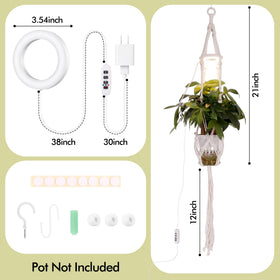 Lazukes fits 5-9 inch pots across ceramic, metal, plastic, and glass