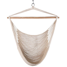 Lazy Daze Hammocks Caribbean chair with 40-inch hardwood spreader bar for stable lounging.
