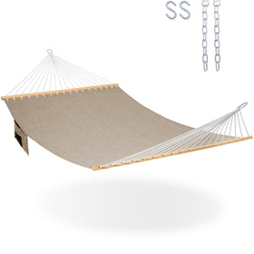 Lazy Daze Hammocks 11ft double hammock outdoors, ideal for two-person relaxation