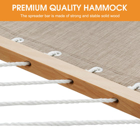 Lazy Daze Hammocks spreader bar wooden close-up, sturdy support