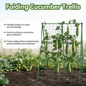Lazzmonk durable plastic-coated steel trellis resists rust for outdoor use.