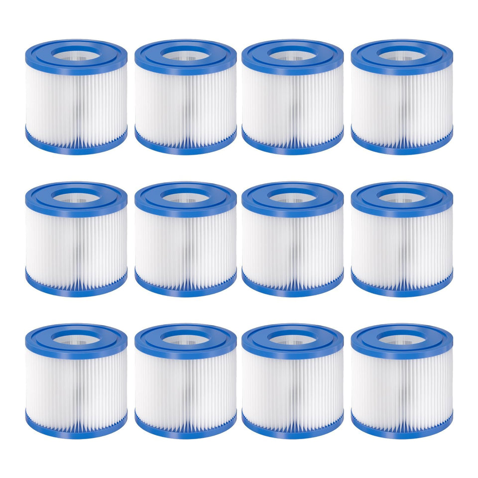 LBLVBNEWD Type VI filter 12-pack pack shot for easy spa maintenance.