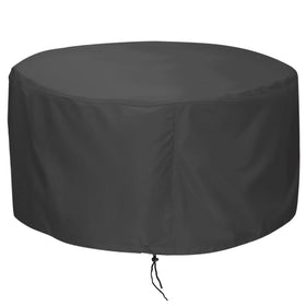 LBTING fire-pit-cover-48in-diameter shields your round pit from rain and debris.