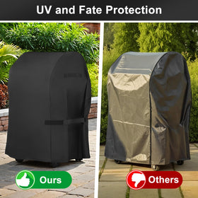 LBTING grill cover wipes clean and stores easily in the included storage bag