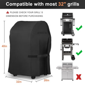 LBTING grill cover provides perfect fit for Weber Spirit grills against rain and sun