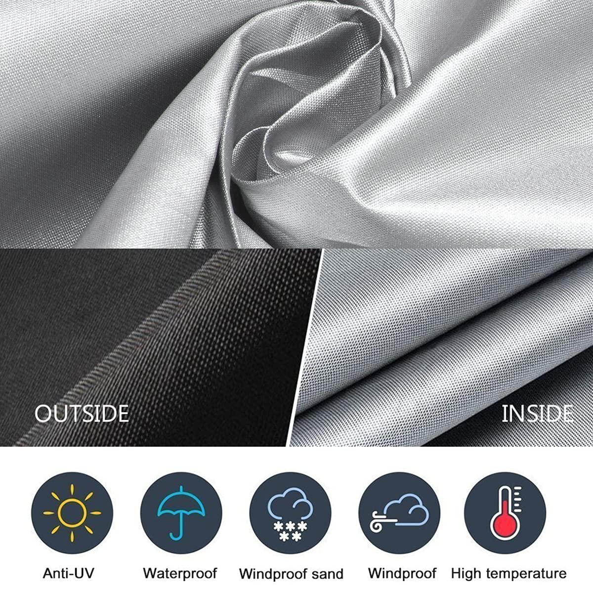 LBTING waterproof-outdoor-fire-pit-cover protects against rain, snow, and splashes.