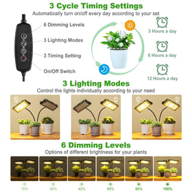 LBW auto timer ensures consistent lighting cycles while you’re away.