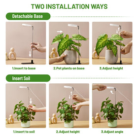 LBW grow light with five brightness levels for precise lighting