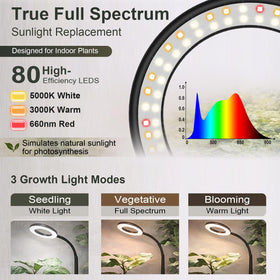 LBW Grow Light delivers a full spectrum from 380 to 800nm for indoor growth.