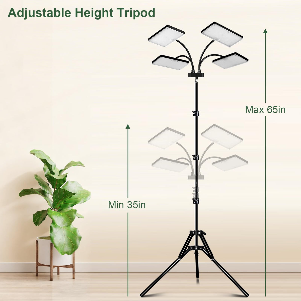 LBW Grow Light plug-and-play setup lets you start growing instantly.