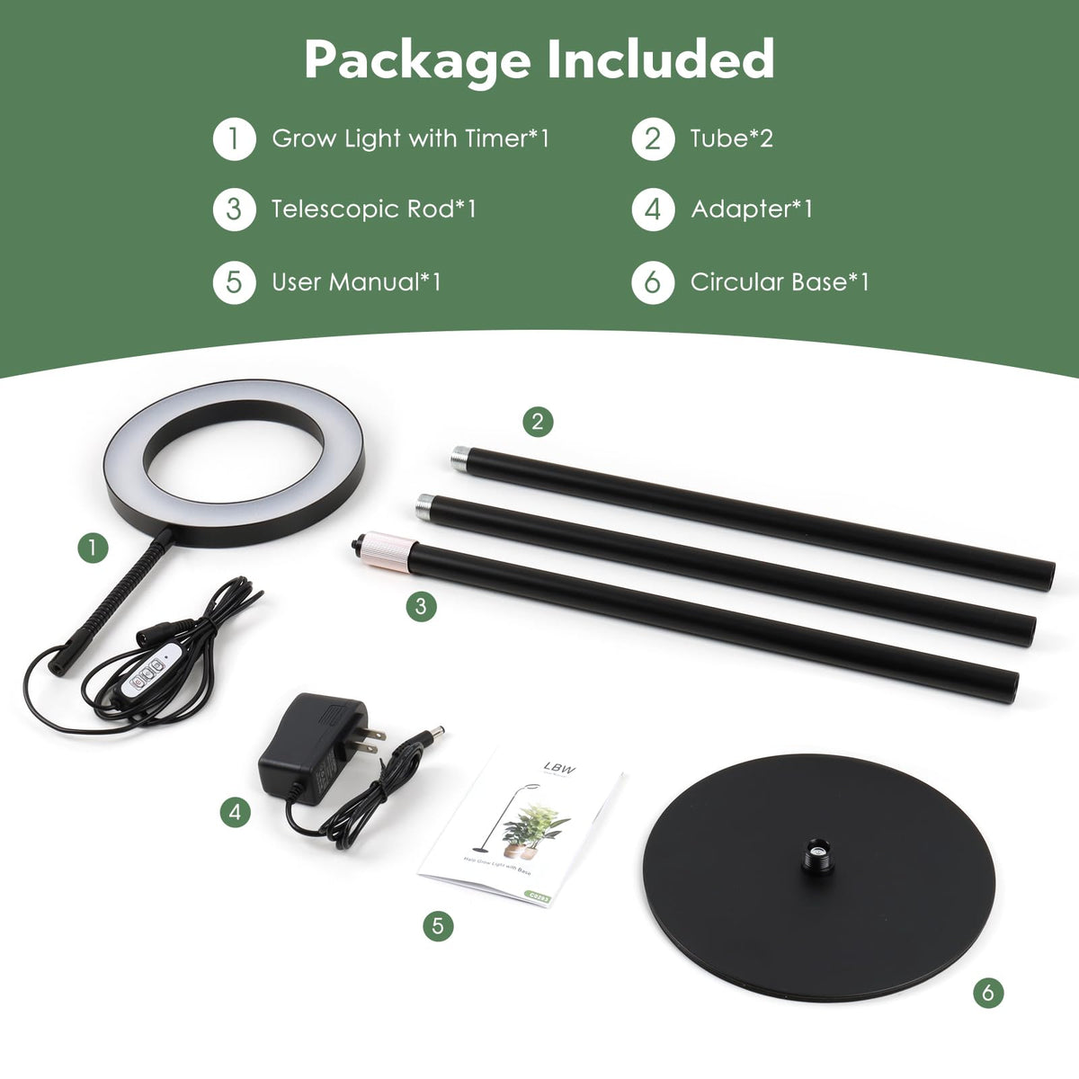 LBW Grow Light is quick to assemble with no tools required.